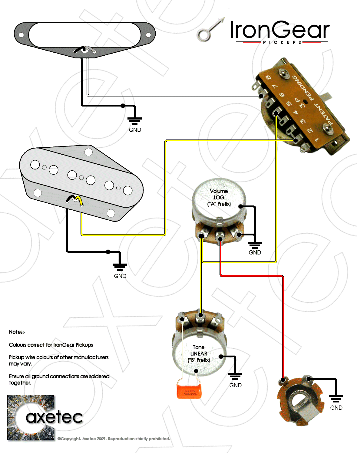 Telecaster 3 Way Wiring Diagram from www.axetec.co.uk